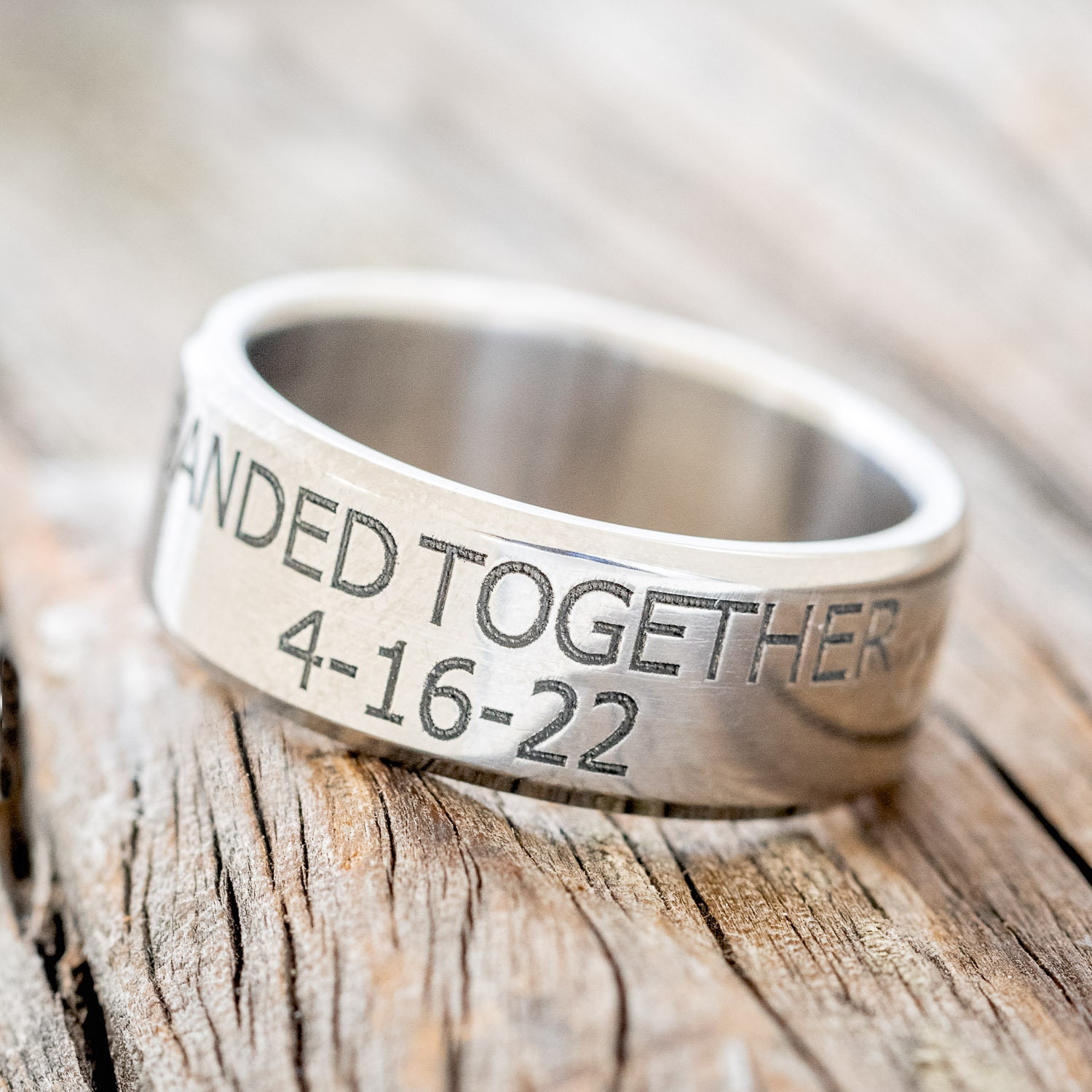 Duck engraved wedding band clearance