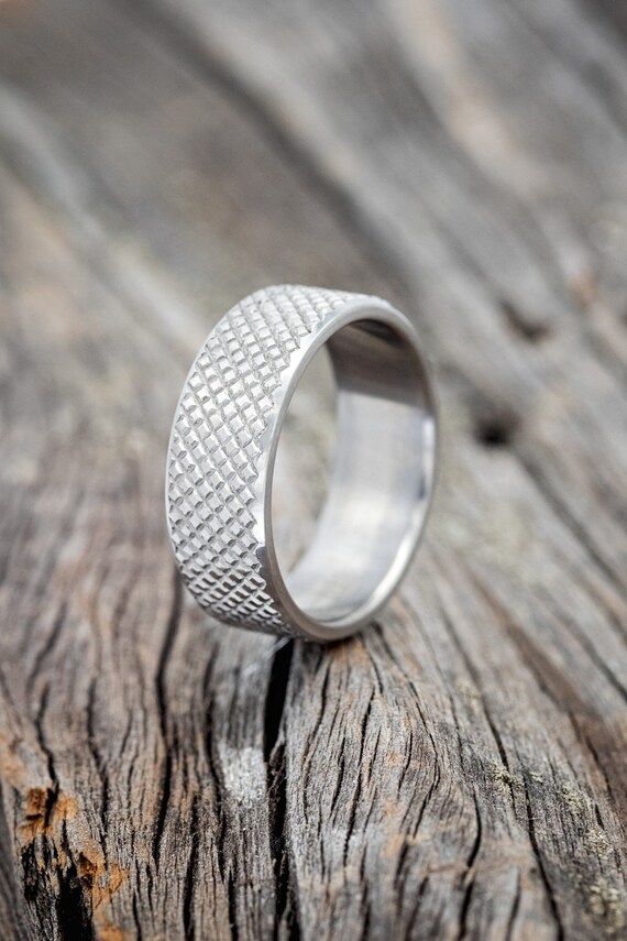 Bridal Wedding Bands Decorative Bands Titanium Polished Textured Ring Size 13 Bridal Wedding Bands Decorative Bands Titanium Polished Textured Ring Size 13