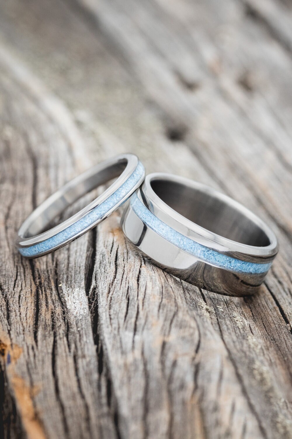 Matching turquoise wedding bands hotsell