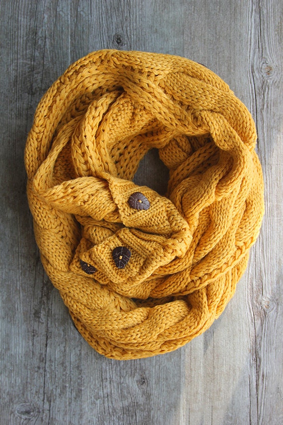 The Perfect Scarf ™ Infinity Scarf Spicy Mustard Scarf Etsy