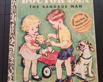 A Little Golden Book Doctor Dan the Bandage Man 1950