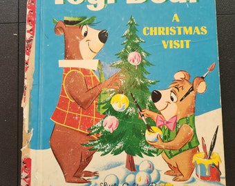 Yogi Bear A Christmas Visit 1961 Golden Book