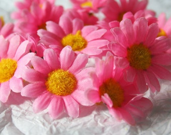 Pink Silk Daisies Etsy