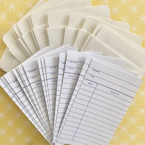 Library Cards, Pockets, OR Sets, In Demand , Free Shipping on orders over 35USD before tax