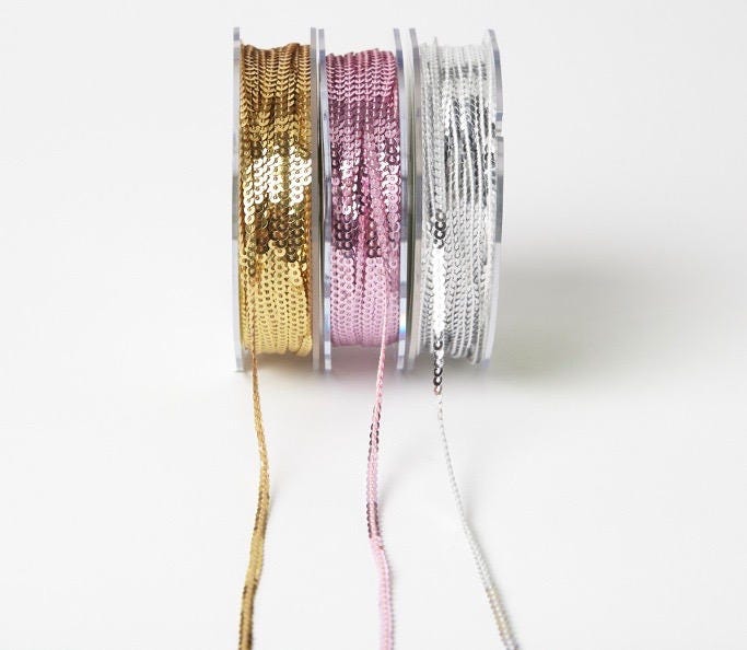 1/8 inch String Beads Ribbon select color price per yard