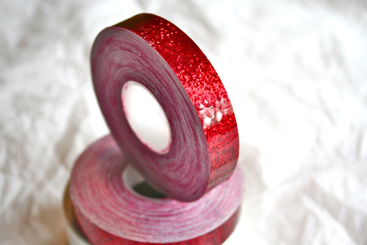 Ruby Red Glitter Tape 25 Feet Roll of 1/2 Wide Tape High Etsy