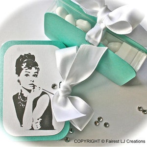 Audrey Hepburn Party Favors: Themed Mint Covers, Wedding Decor