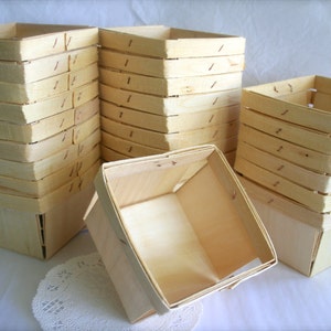 Wood Berry Baskets image 1