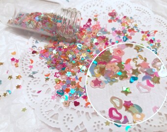 Glitter, Nail Art, Loose Sequins, Glitter, KALEIDESCOPE Mix