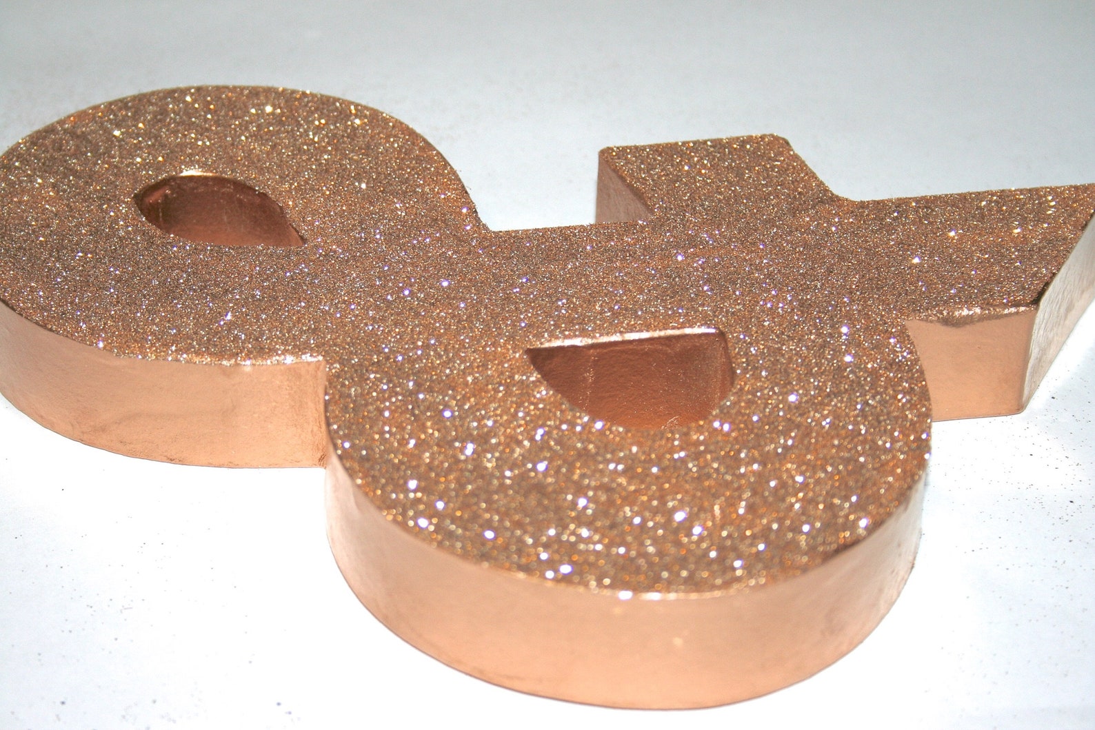 Glitter ROSE GOLD Letters or Numbers ANY Colors Wedding or - Etsy