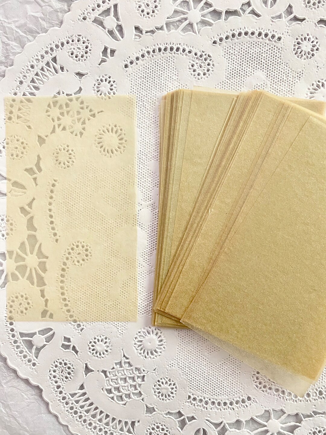 10 Vintage Glassine Insert Powder Papers, Ephemera, Etsy