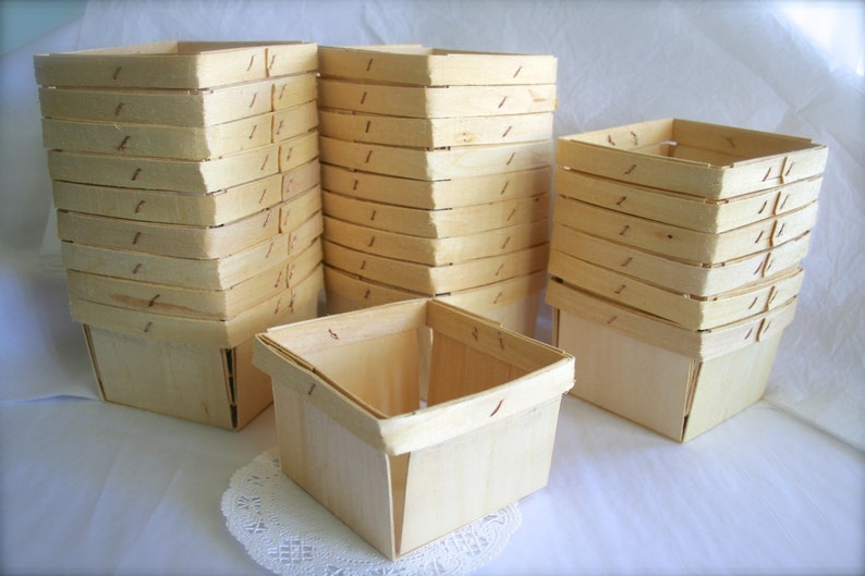 Wood Berry Baskets image 6