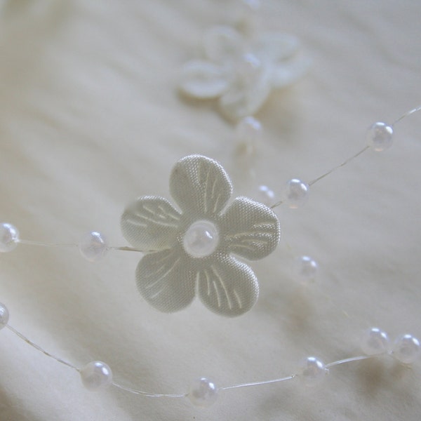 Pearls & Blooms String, Wedding Trim, Ribbon String