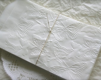 Embossed Butterfly Glassine Favor Bags (Set of 25)