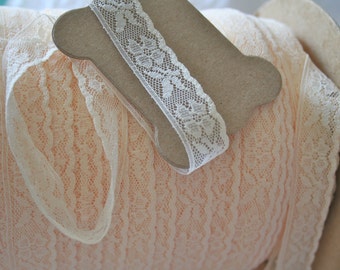 5/8" Raschel Lace Creamy Ivory, Lingerie Lace