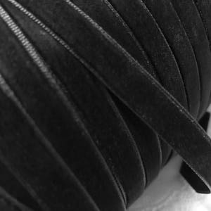 Black Velvet Ribbon: 3/8&quot; Classic Trim, Sold by the Yard