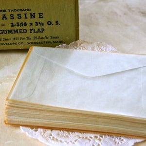 15 Vintage Glassine Envelopes