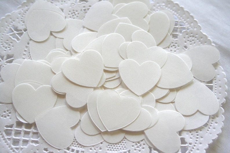 Dissolvable Wedding Confetti BULK Hearts or Circles Wedding Etsy