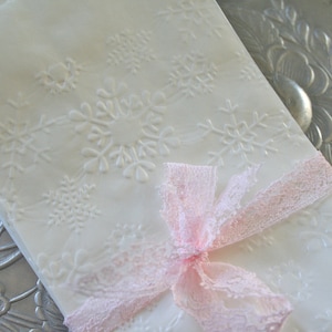 25 Glassine Bags Snowflakes, Favor Bags