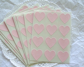 108 Heart Stickers, Sticker Seals, 9 COLORS