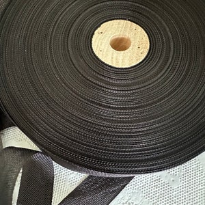 3 Yards Seam Binding Ribbon, 5/8&quot; BLACK , Free Shipping on orders over 35USD before tax