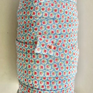 Tiny Flower Print FOE, 5/8" Fold Over Elastic