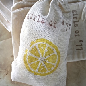 Personalized Muslin Favors Bags, Any CUSTOM LOGO or DESIGN