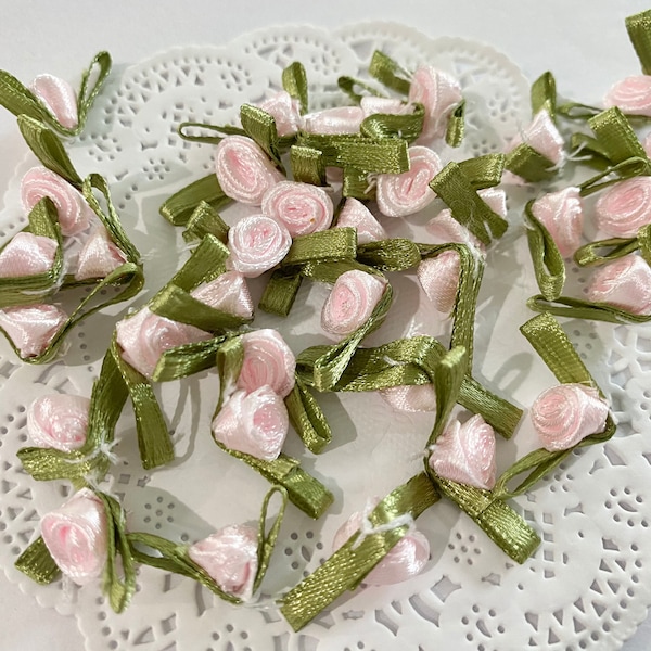 Satin Ribbon Roses - Etsy