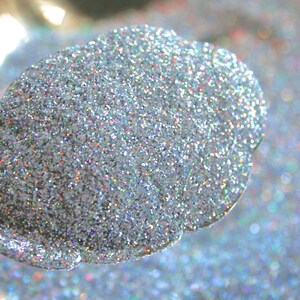 Holographic Silver Glitter: Cosmetic Grade, Nail Art, Crafts