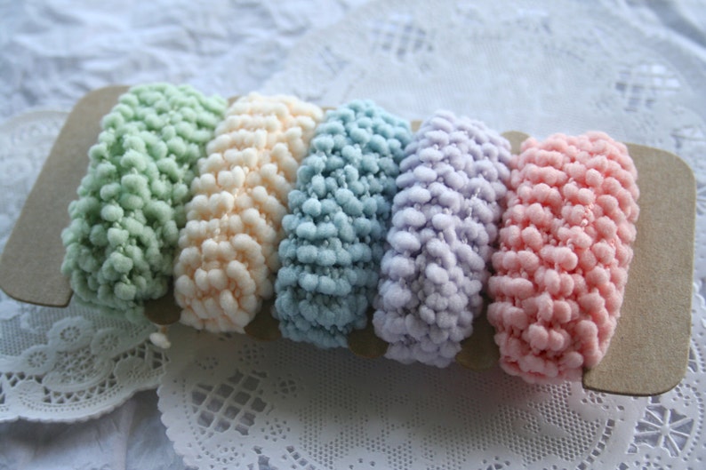 Baby PomPom String, 5 COLORS image 1