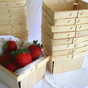 Wood Berry Baskets image 2