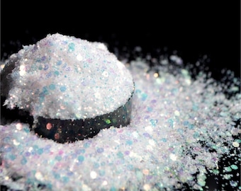 Crushed Ice Glitter Mix: Cosmetic Nail Art, Resin Crafts