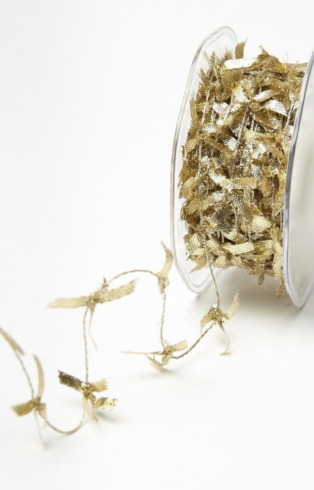 Gold Bow String Color GOLD Metallic Bows, Wired String Ribbon, 4 Colors - Etsy