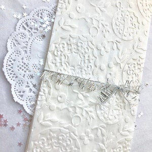 25 Large Gusseted Christmas Favor Bags, Glassine Bags