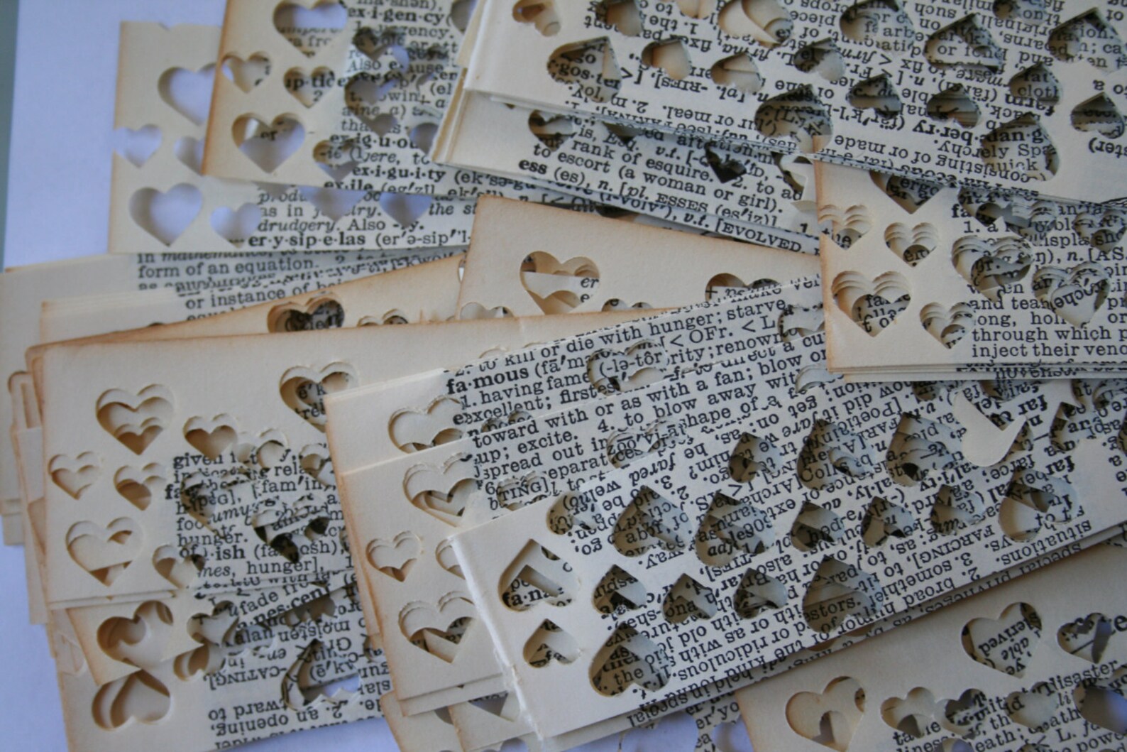Over 2500 Hearts Dictionary Paper Confetti Etsy
