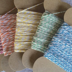 Twine String, 25 Yards, Choose from 9 Colors