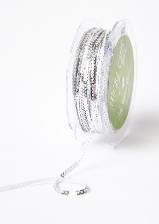 1/8 Sequin Ribbon Trim Single Strand String TEENY MINI | Etsy