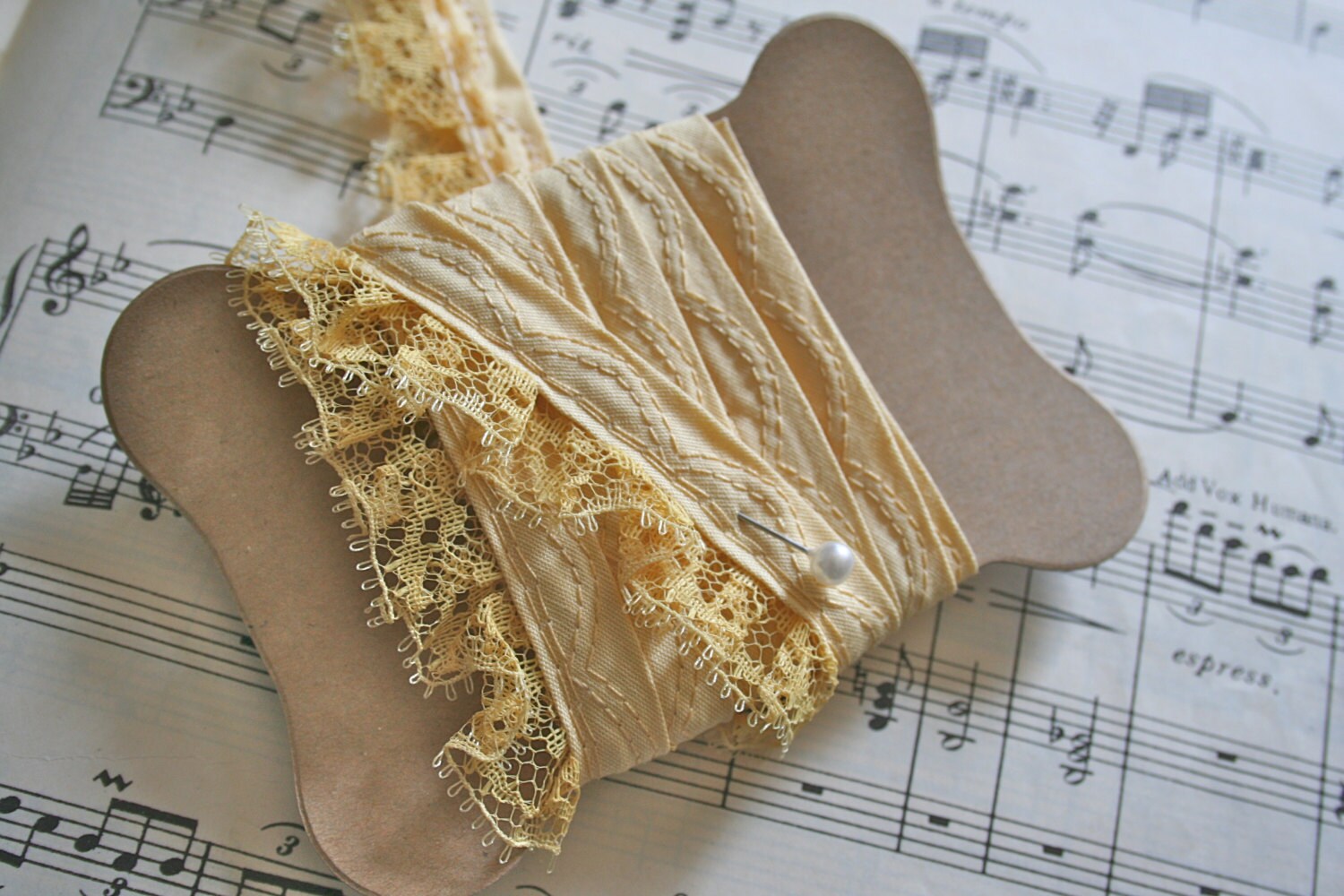 20 LARGE Ribbon Lace Thread Holders Sewing Cards Etsy