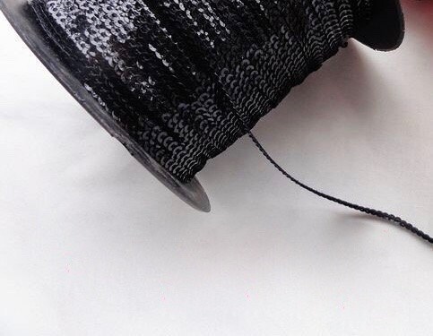 1/8 Sequin Ribbon Trim Single Strand String TEENY MINI | Etsy