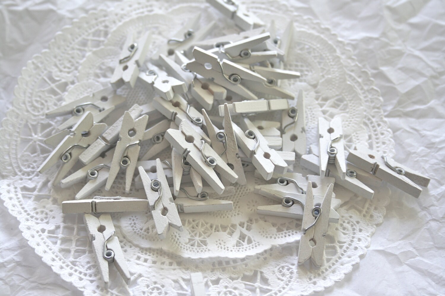 50 HOT PINK Mini Clothespins, and 10 COLOR Choices from