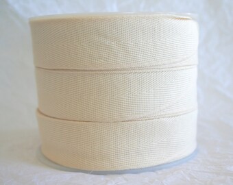 1"Poly Twill Tape, Apron Tape, Herringbone 7 SOLID COLORS