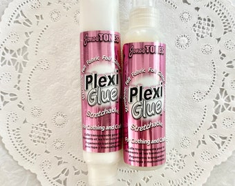 Stretchable Jones Tones Plexi Glue, fabric, stretchy, glitter, costumes supplies
