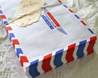 65 Large Air Mail Envelopes, Vintage Retro Style BULK