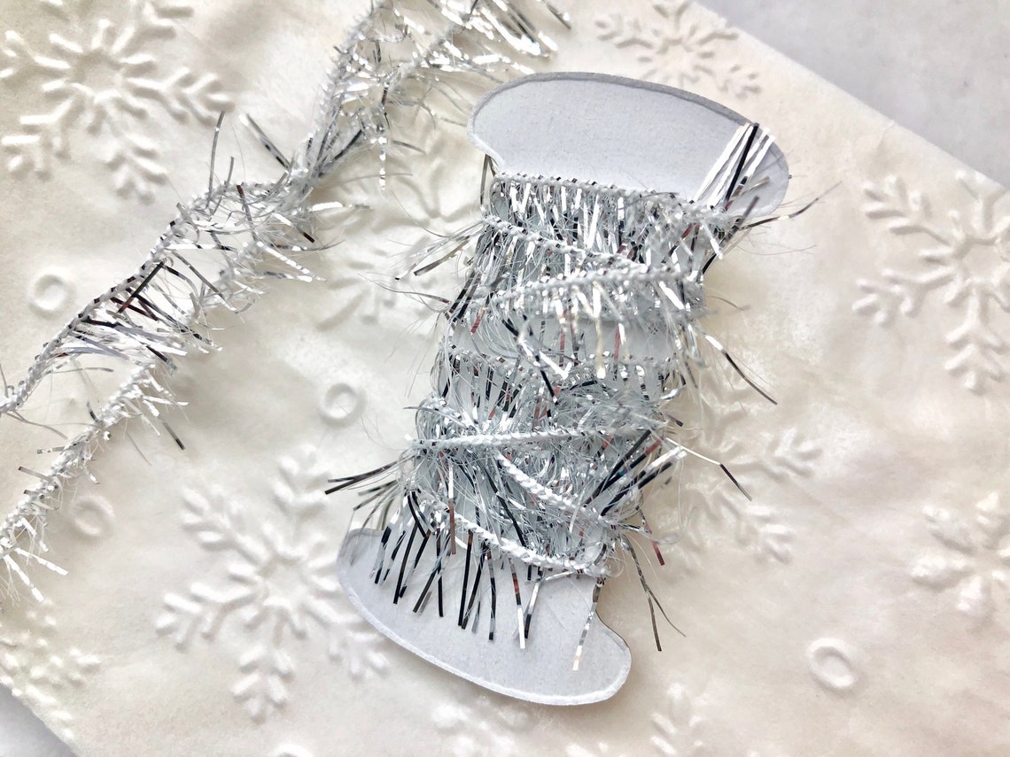 Tinsel Twine String Long Lash Silver Tinsel Etsy