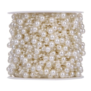 Pearls Beads on Fishline, Ribbon String, Floral Trim, Veils, Wedding