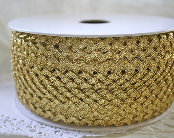 Metallic Gold Ric Rac 1/4"