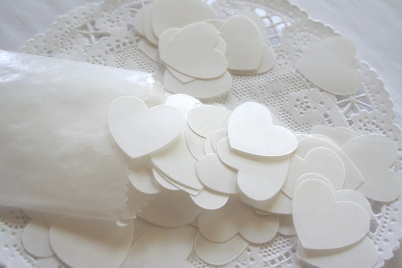 Dissolvable Wedding Confetti BULK Hearts or Circles Wedding Etsy