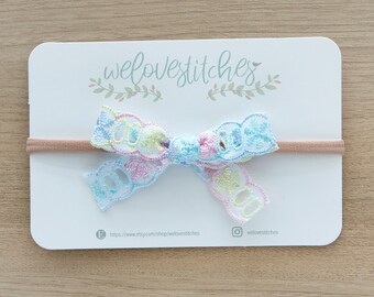 lace bow headbands - newborn headbands - baby bow - baby girl - baby girl headbands - infant headband - baby headband - headbands