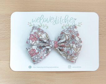 Liberty of London Bow Fabric hair clips - newborn headbands - bow Headband - infant headband - baby headband - Bow 66