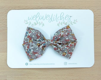 Liberty of London Bow Fabric hair clips - newborn headbands - bow Headband - infant headband - baby headband - Bow 64